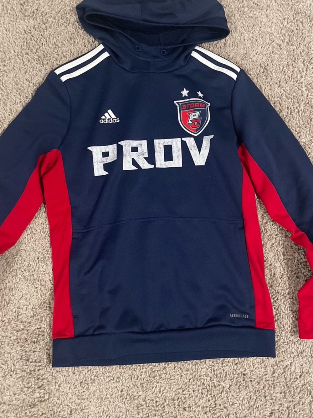 adidas Navy & Red PROV Soccer Training Top